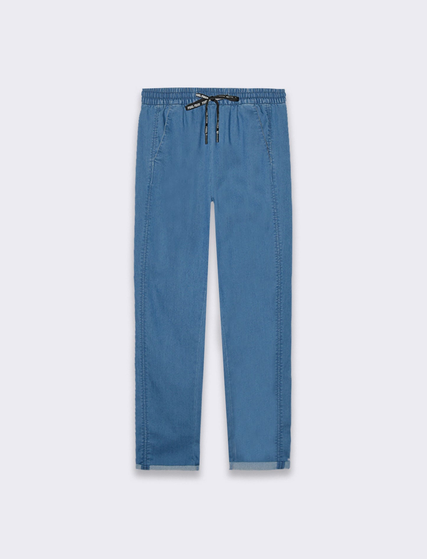 Pantalone con coullisse da donna - Denim