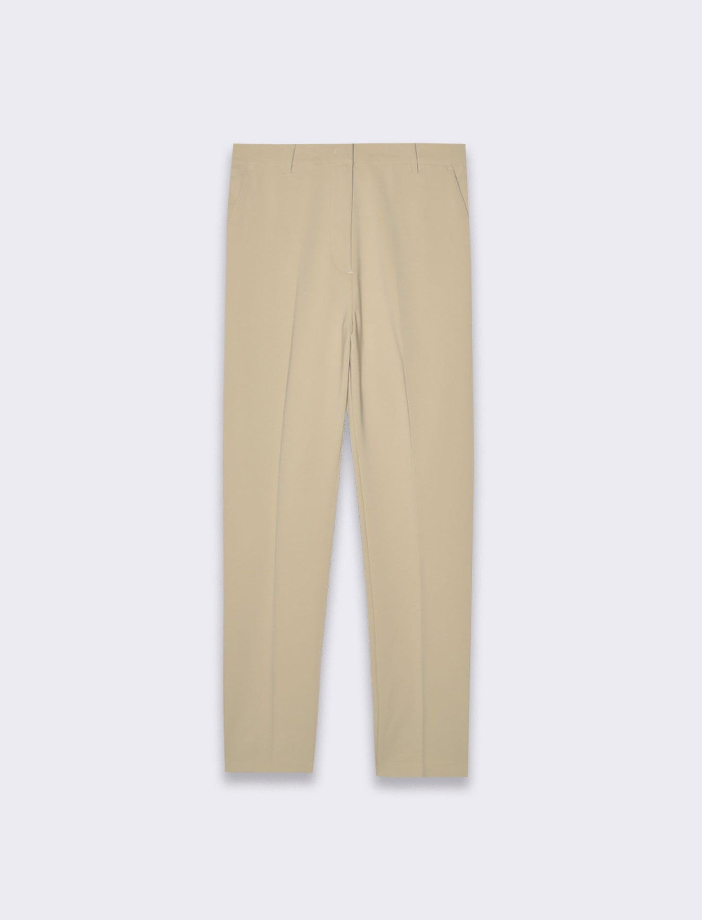 Pantalone skinny con elastico in vita da donna - Beige