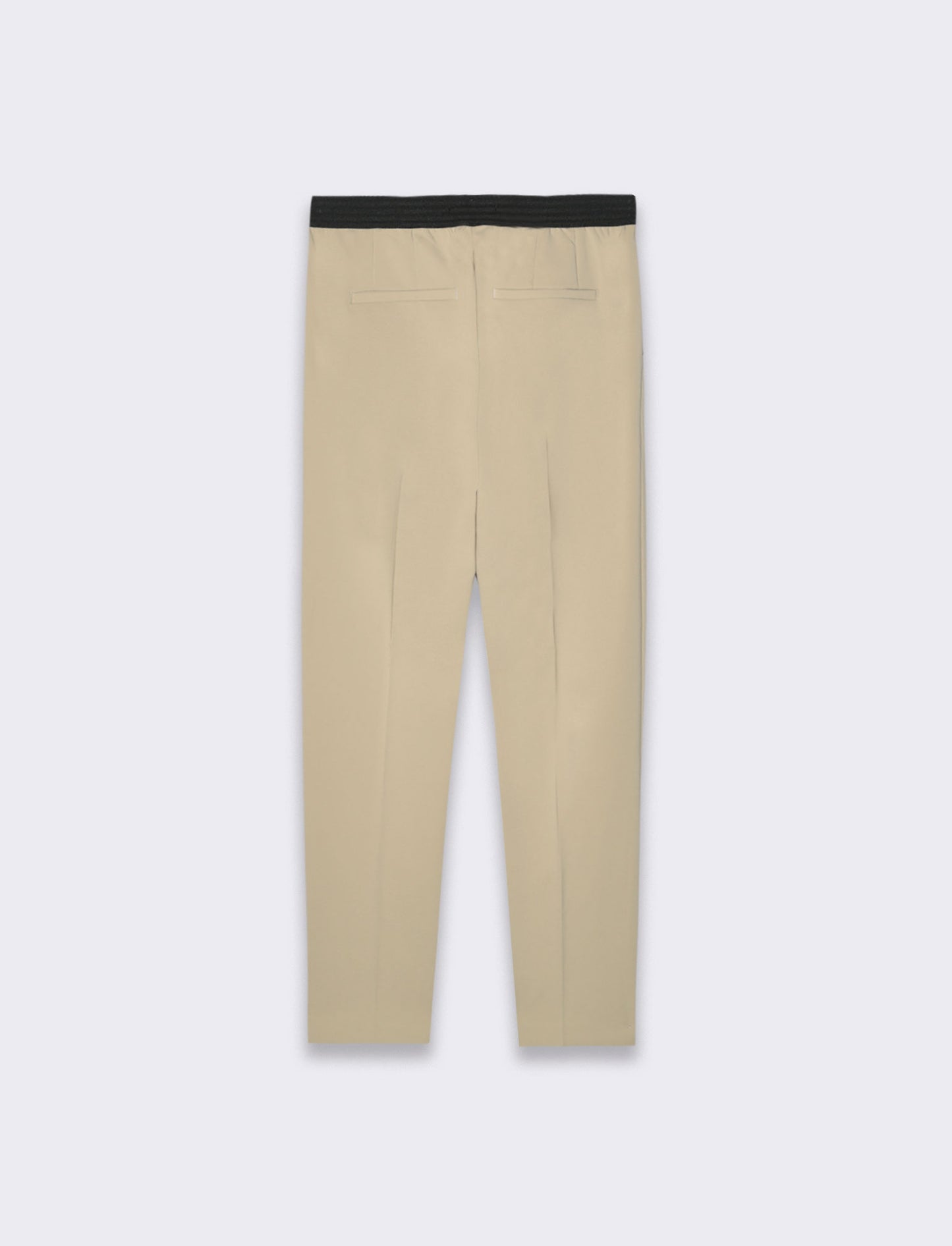 Pantalone skinny con elastico in vita da donna - Beige