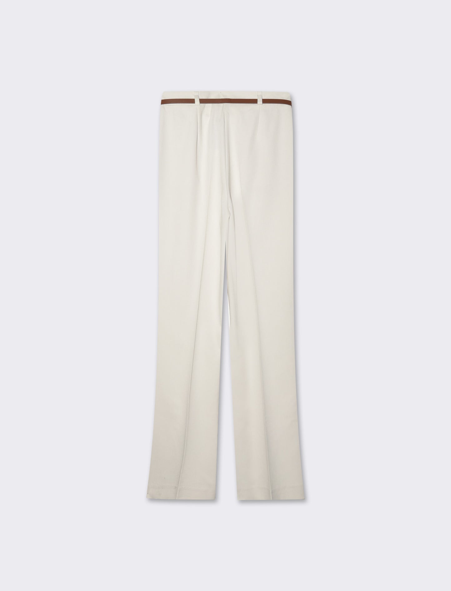 Woman's belted pants for stylish comfort - White