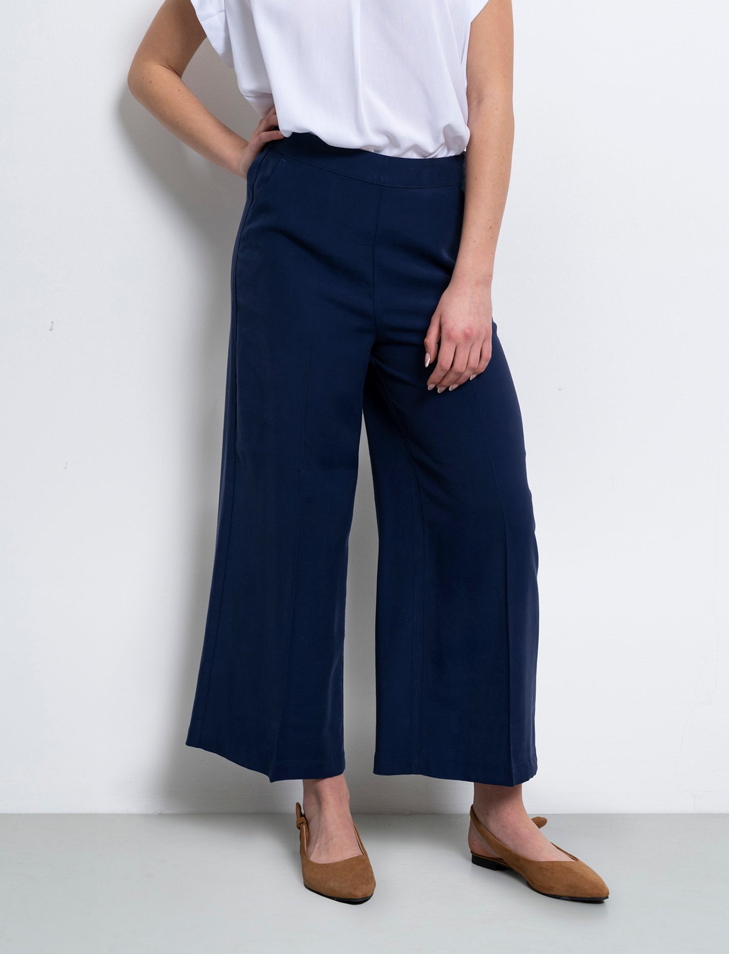 Pantalone culotte da donna - Blu