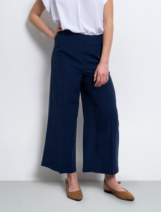 Pantalone culotte da donna - Blu