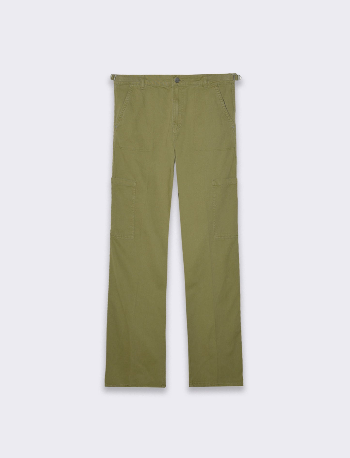 Woman's adjustable waist cargo pants - Green