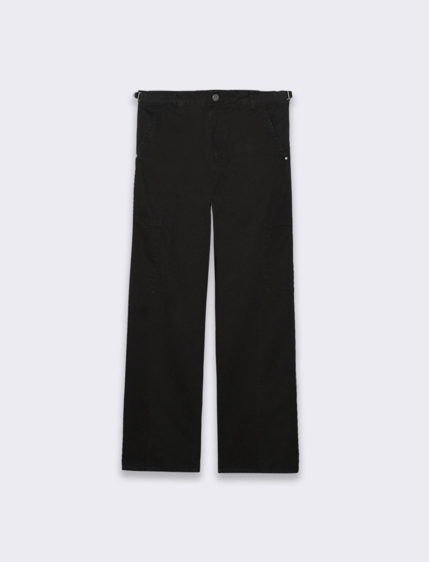 Pantalone cargo con vita regolabile da donna - Nero
