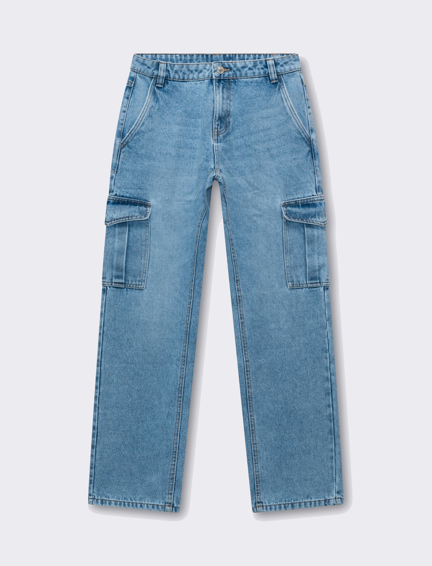 Jeans a gamba larga da donna - Denim