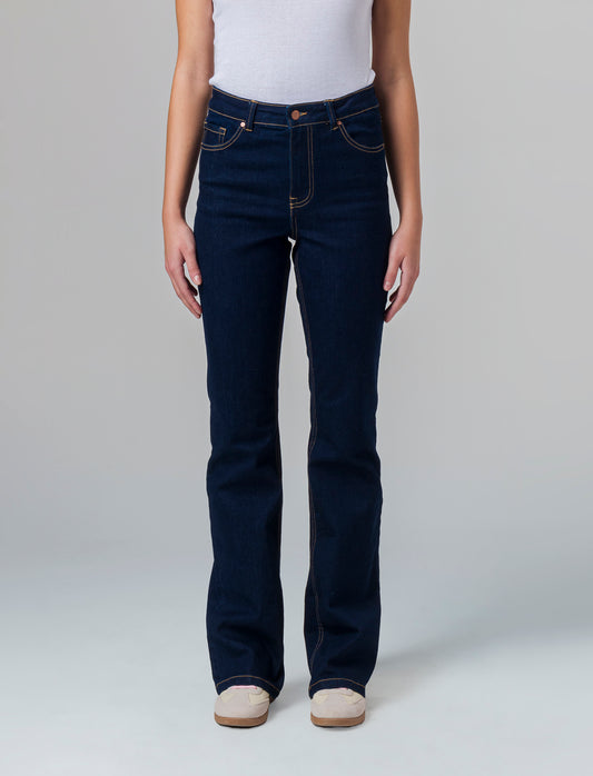 Jeans a zampa da donna - DENIM SCURO