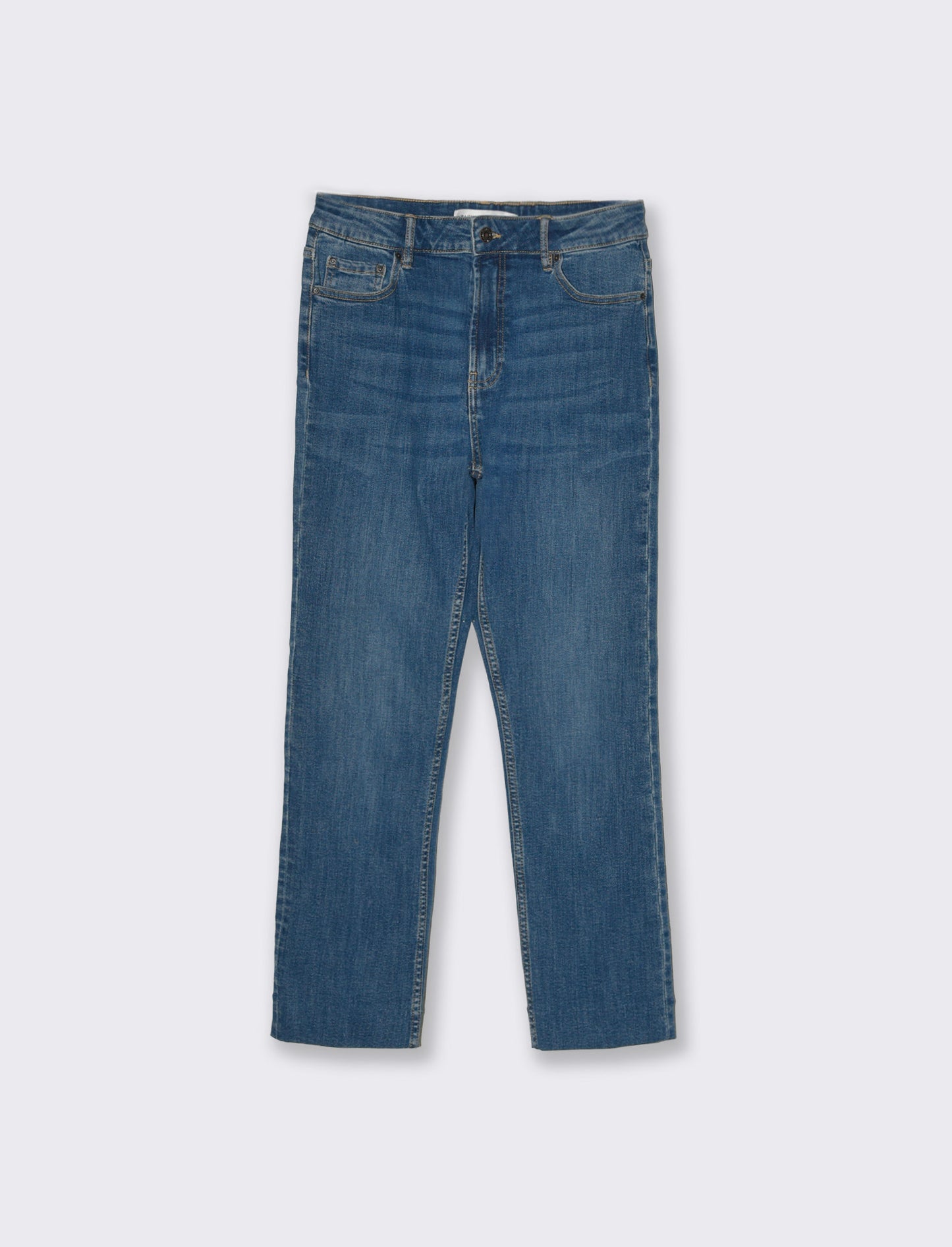 Jeans a gamba larga alla caviglia da donna - Denim