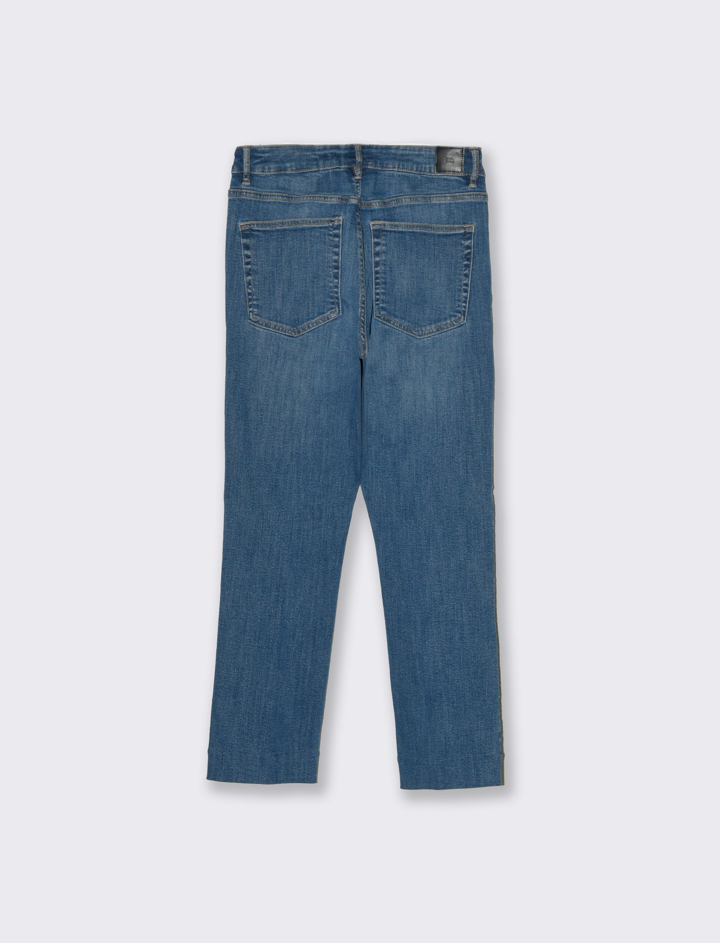 Jeans a gamba larga alla caviglia da donna - Denim