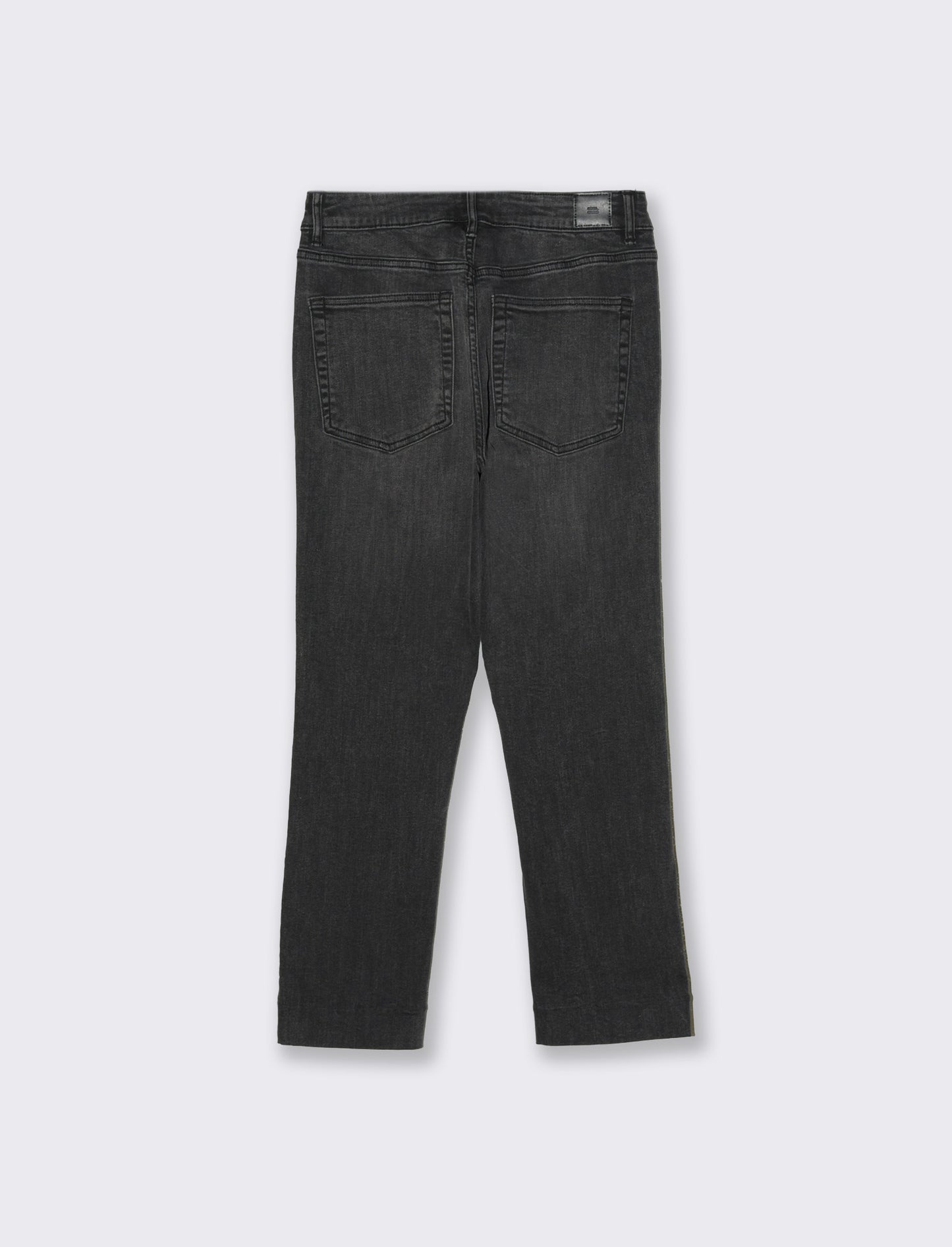 Jeans a gamba larga alla caviglia da donna - Nero