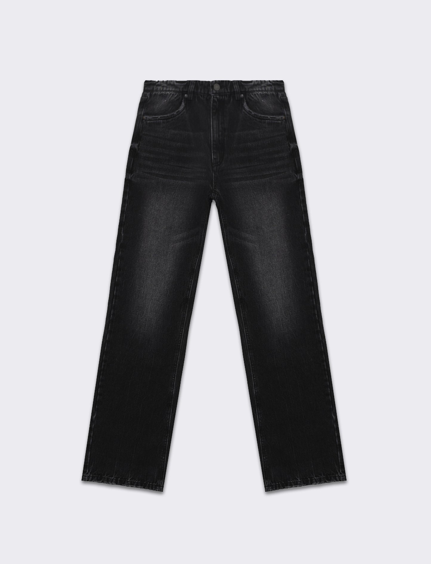 Jeans wide leg da donna - Nero