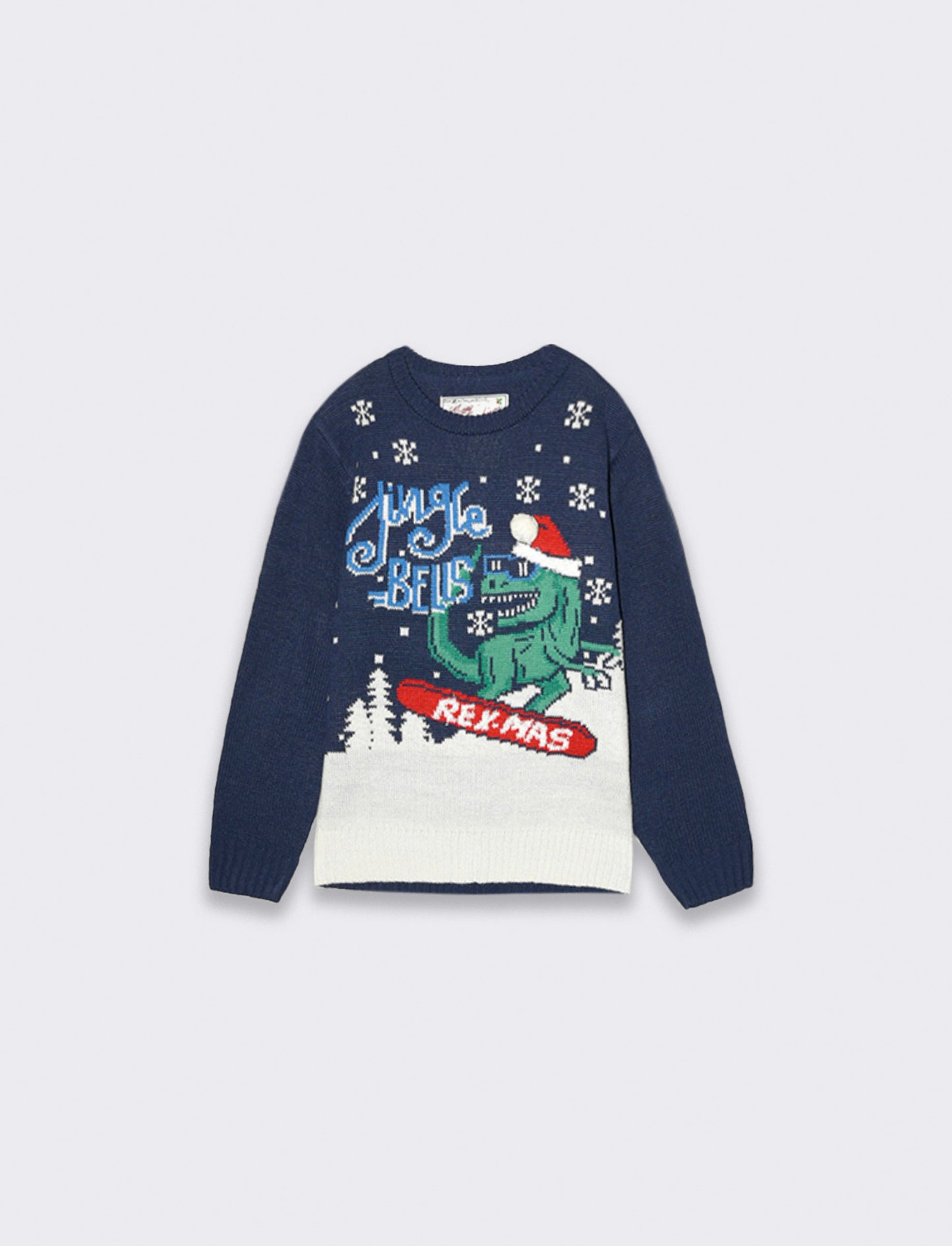 Maglia fantasia Natale da bambino - Blu
