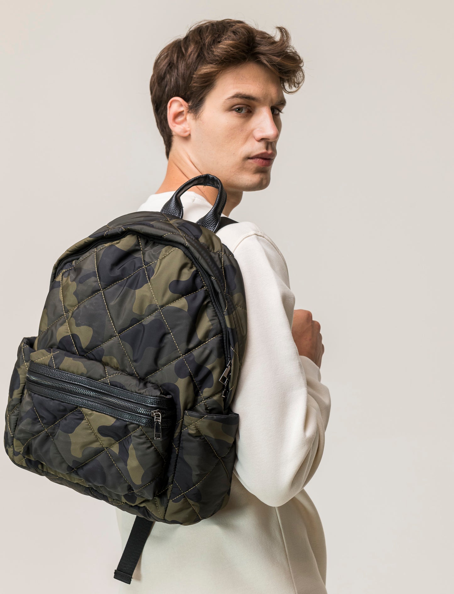 Men's Camouflage Backpack - Printed