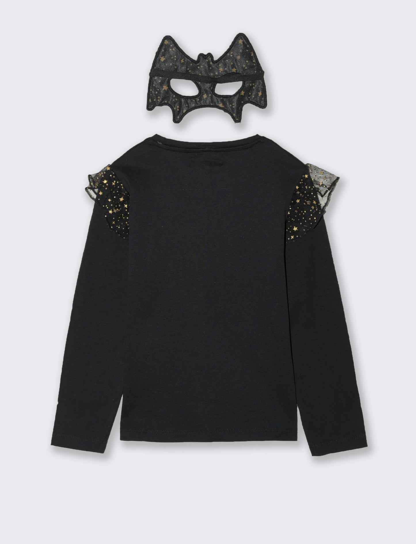 T-shirt Halloween da bambina - Nero