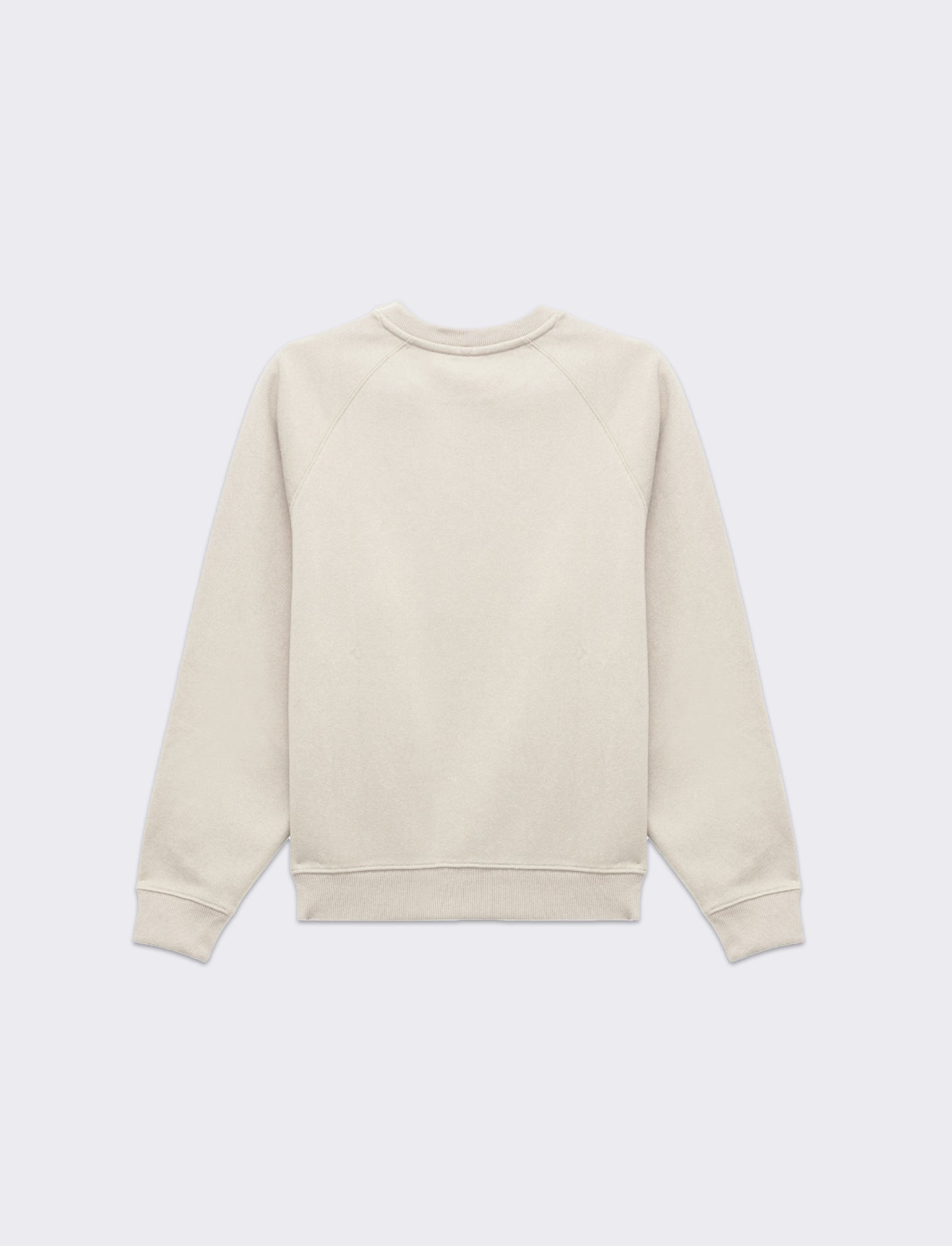 Woman's long sleeve crew neck sweatshirt - Beige