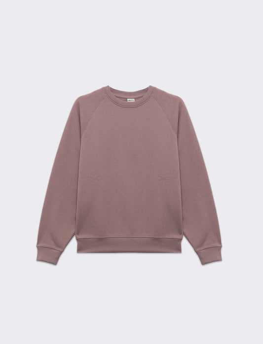 Woman's long sleeve crew neck sweatshirt - Pink