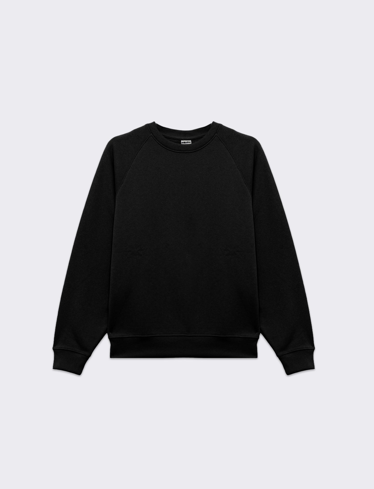 Woman's long sleeve crew neck sweatshirt - Black