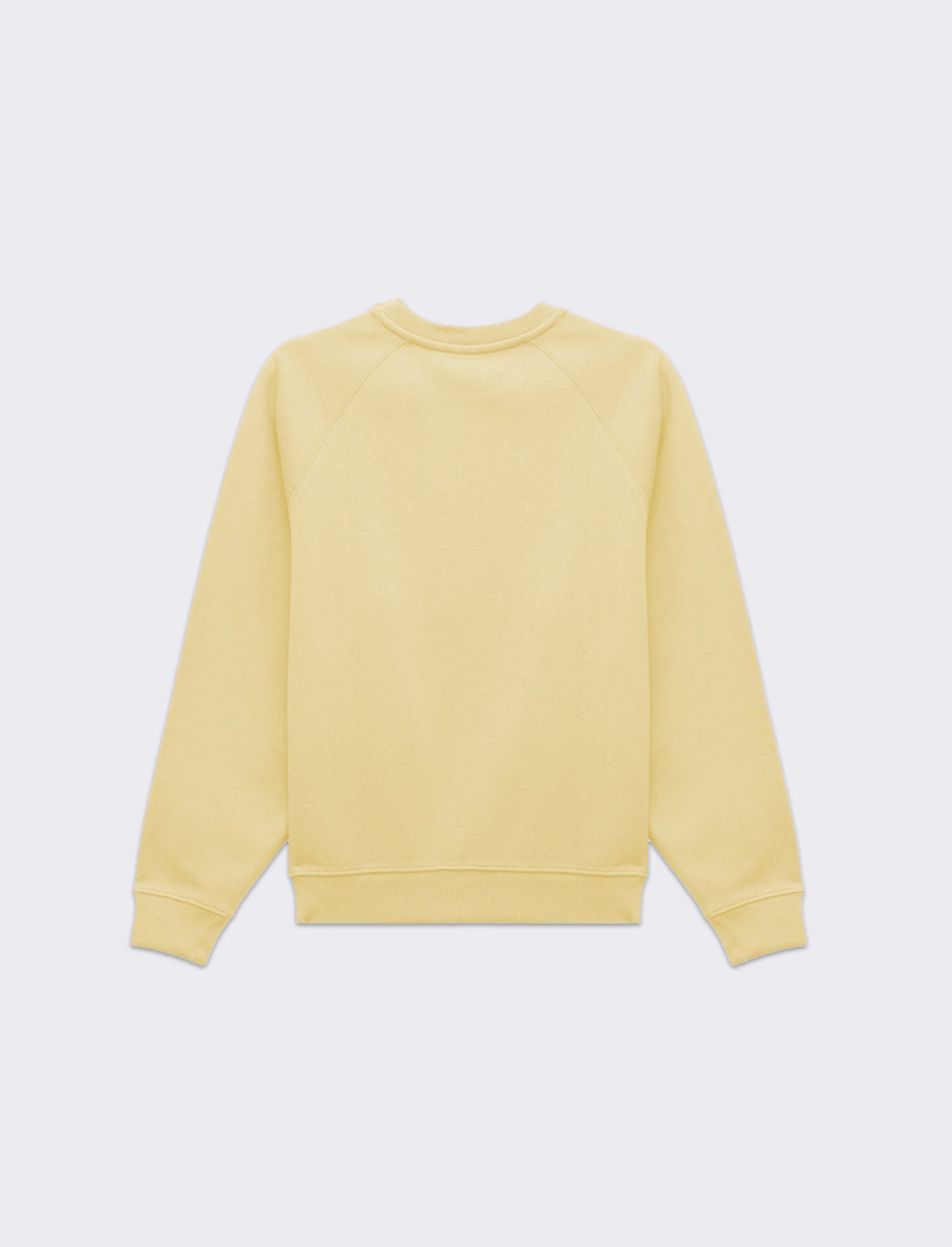 Felpa girocollo manica lunga da donna - Giallo pastello