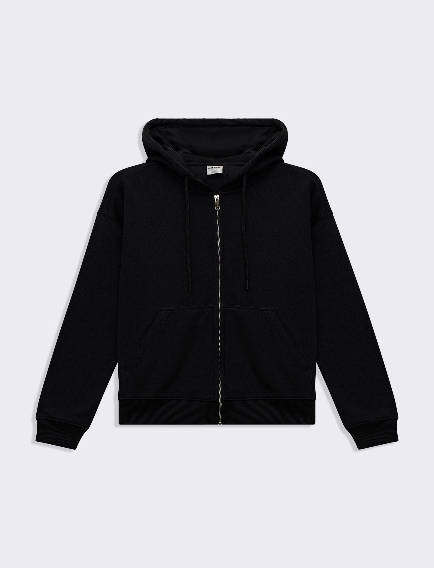 Woman's hooded zip sweatshirt for comfort and style - Black