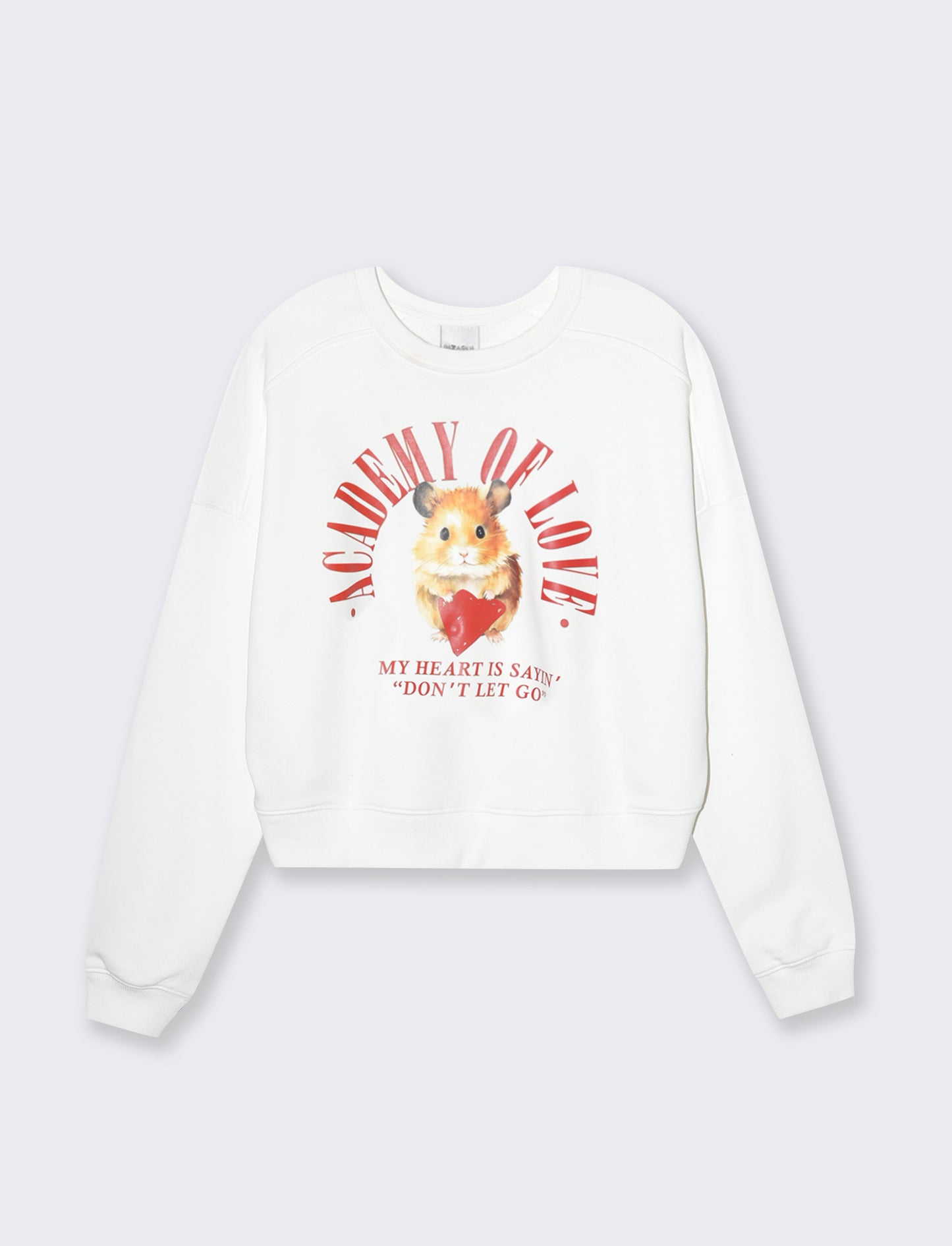 Felpa crop manica lunga da donna - var 1