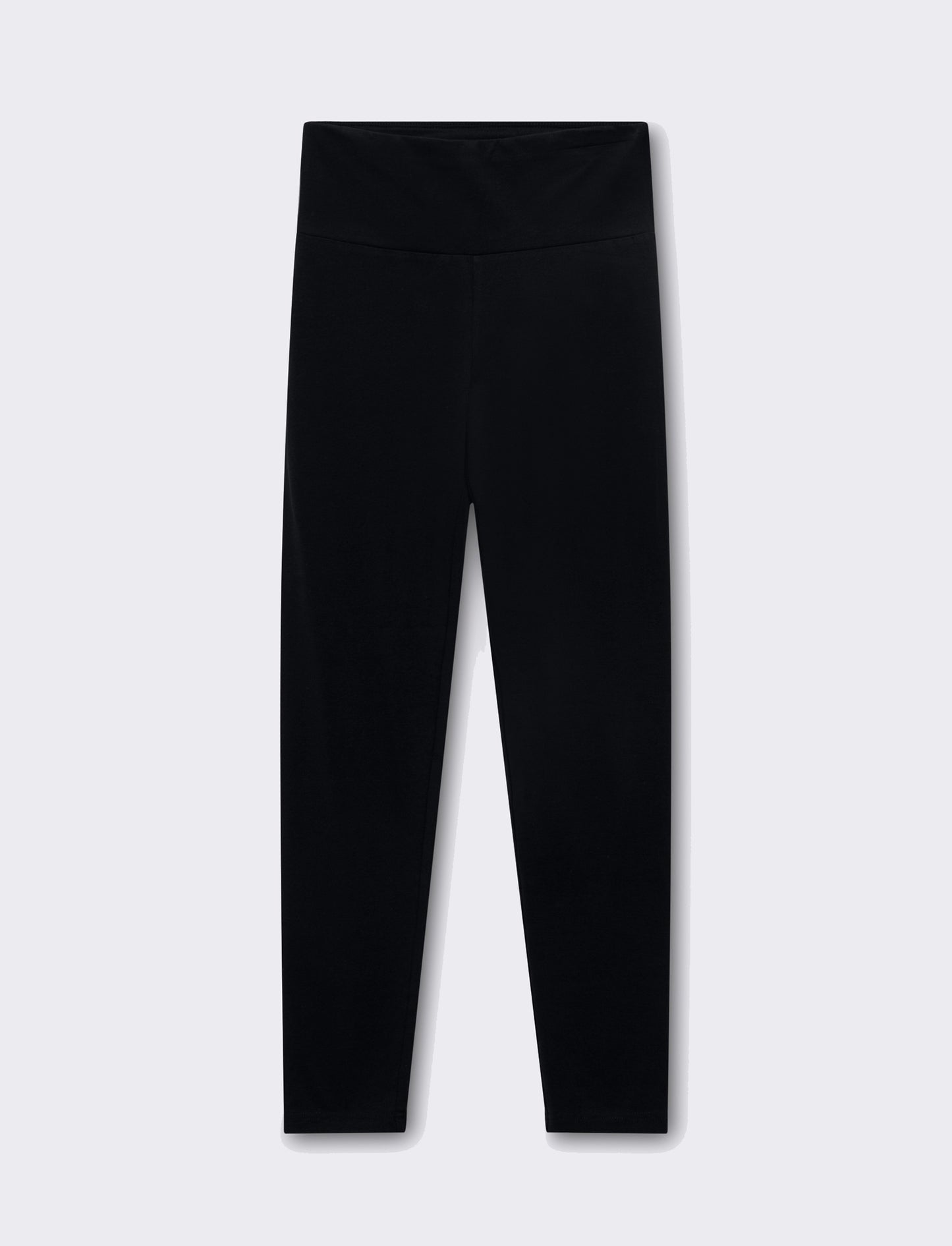 Leggins basico vita alta da donna - Nero