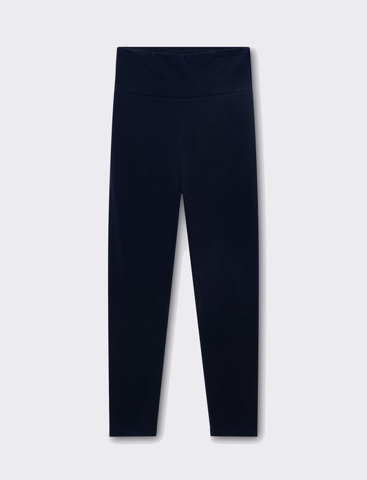 Leggins basico vita alta da donna - Blu
