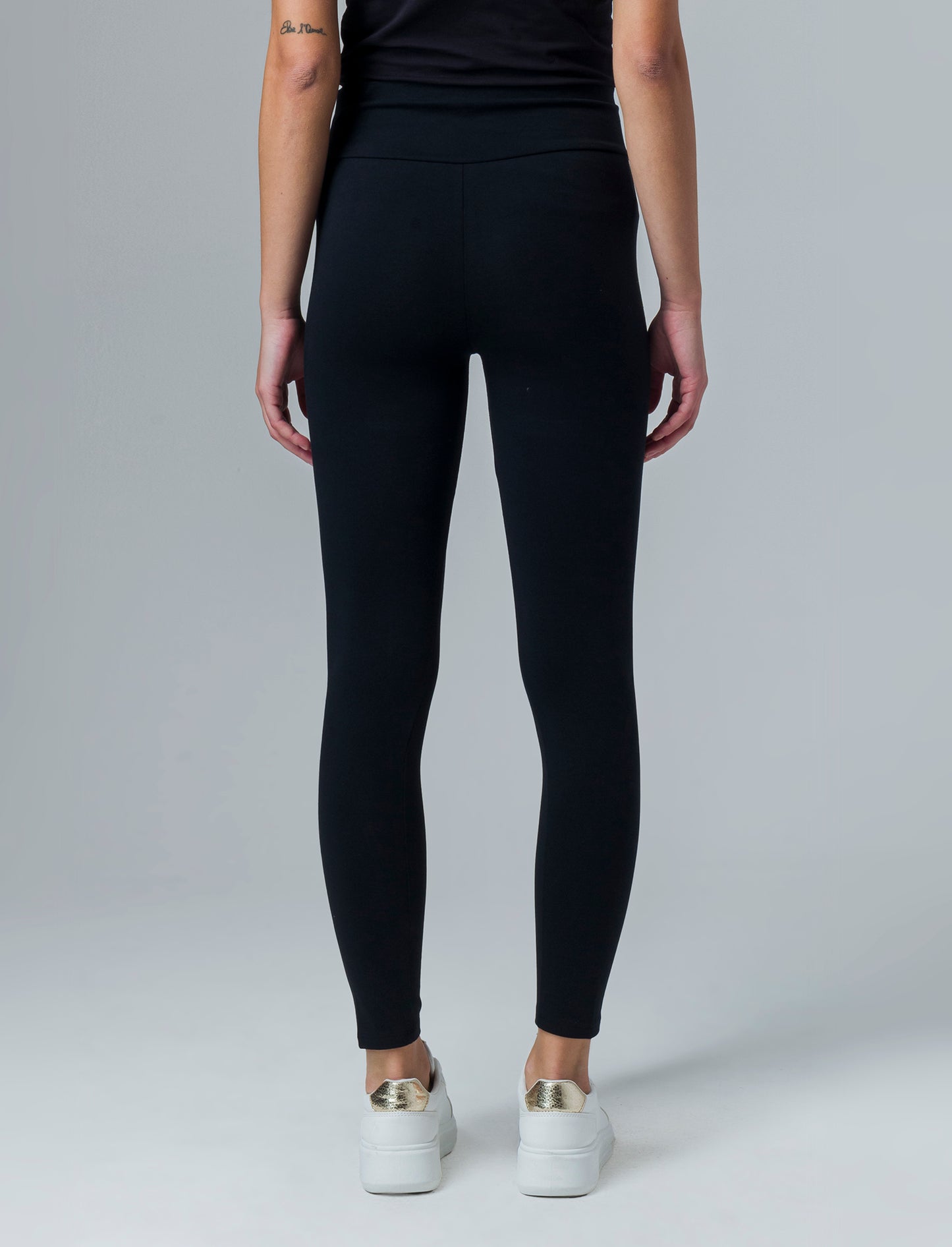 Woman's high-waisted printed leggings - 