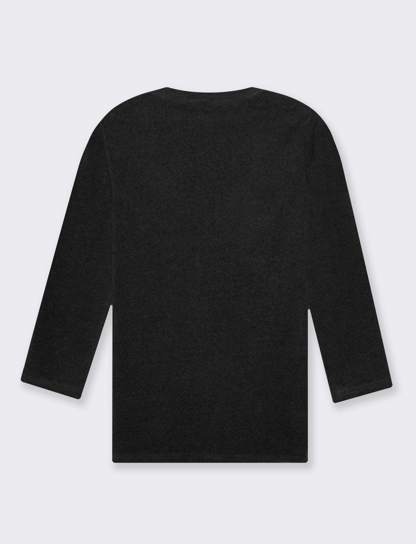T-shirt basica scollo a v da donna - Nero
