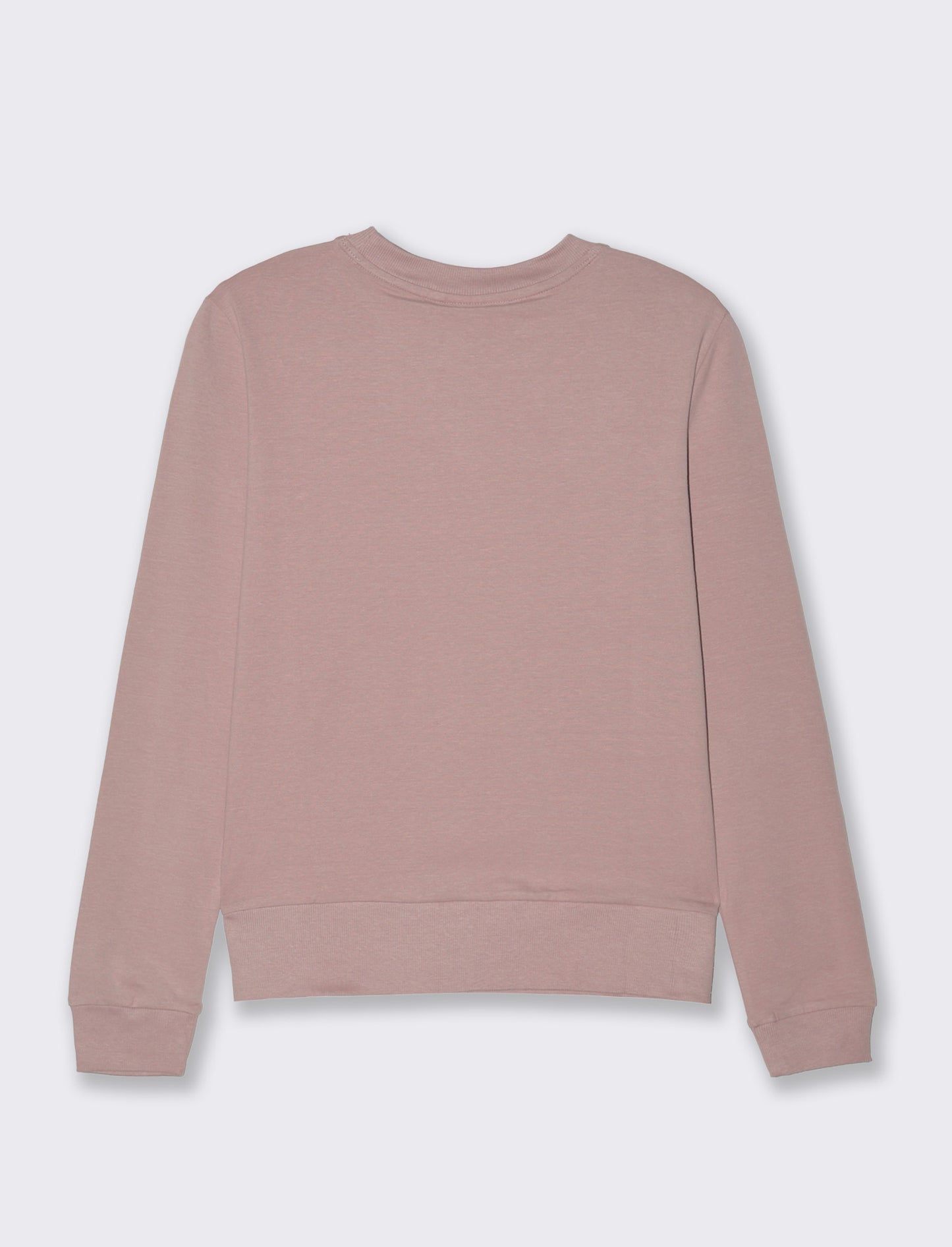 T-shirt manica lunga con stampa da donna - Rosa antico