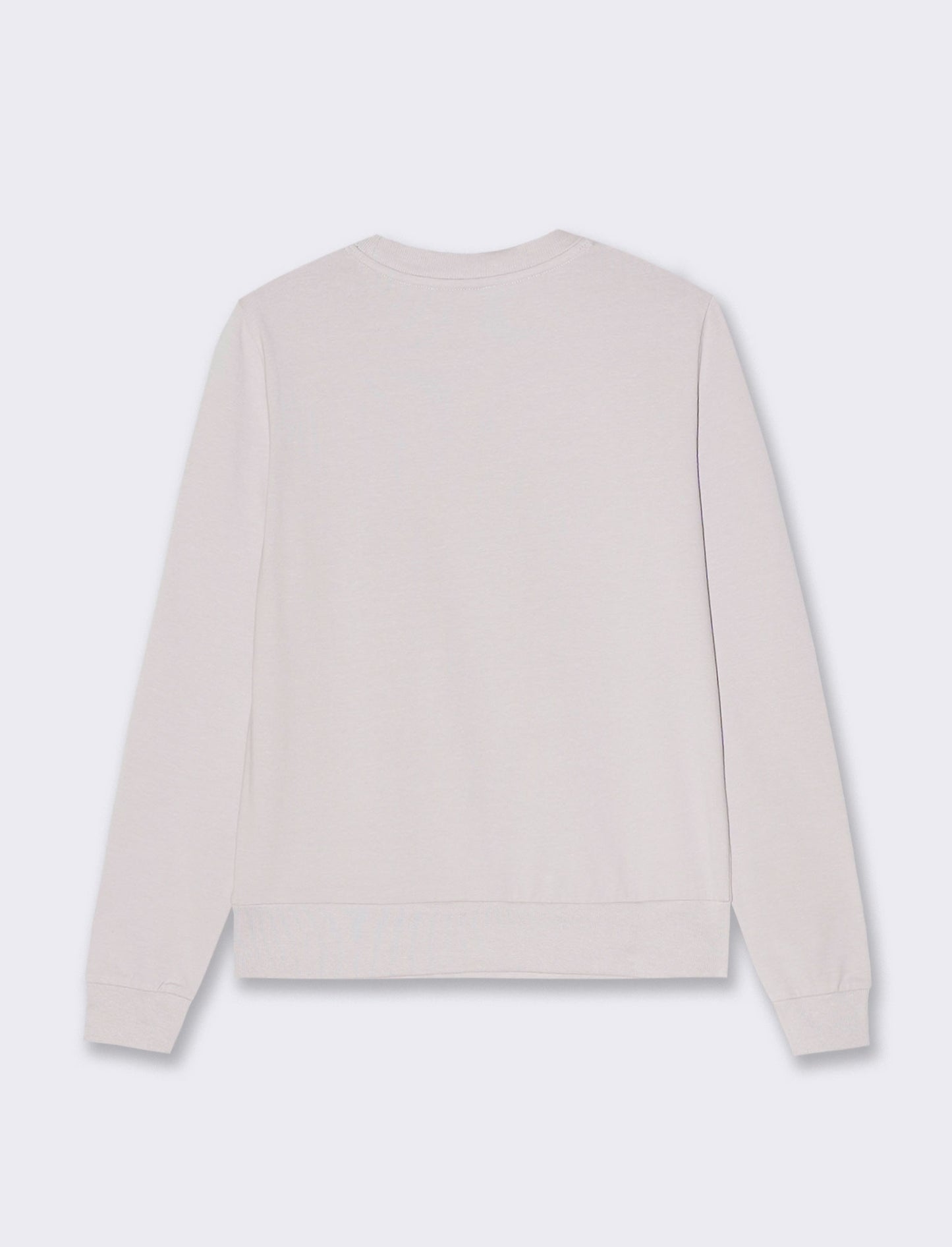 T-shirt manica lunga con stampa da donna - Bianco perla