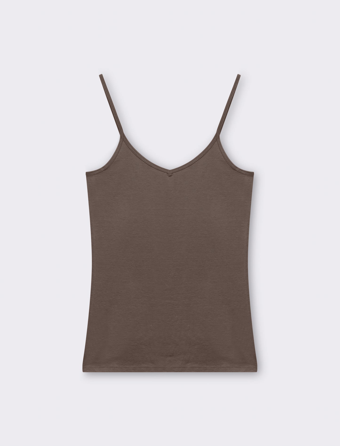 Top basico con scollo a v da donna - Verde salvia