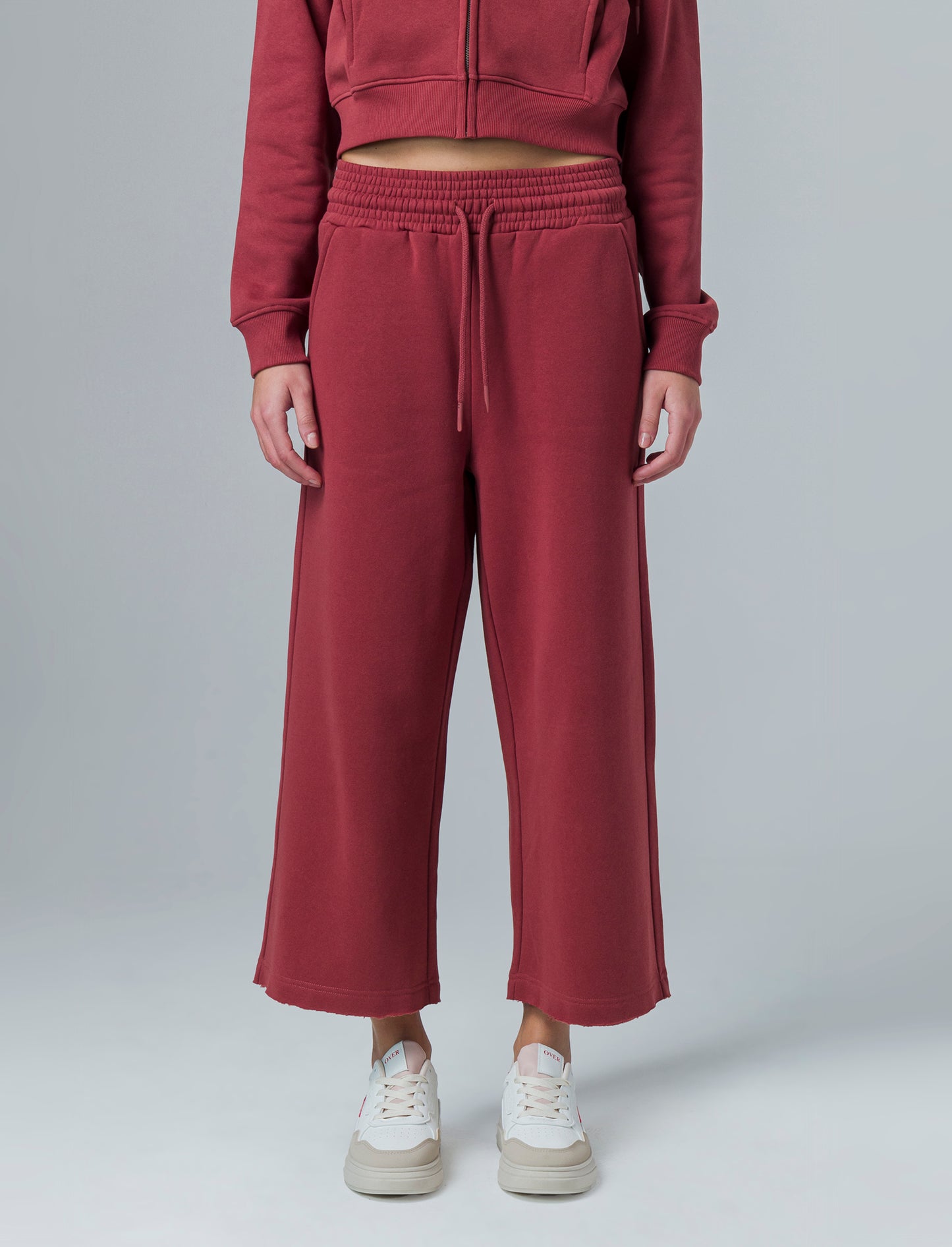 Jogger modello culotte da donna - Rosso mattone