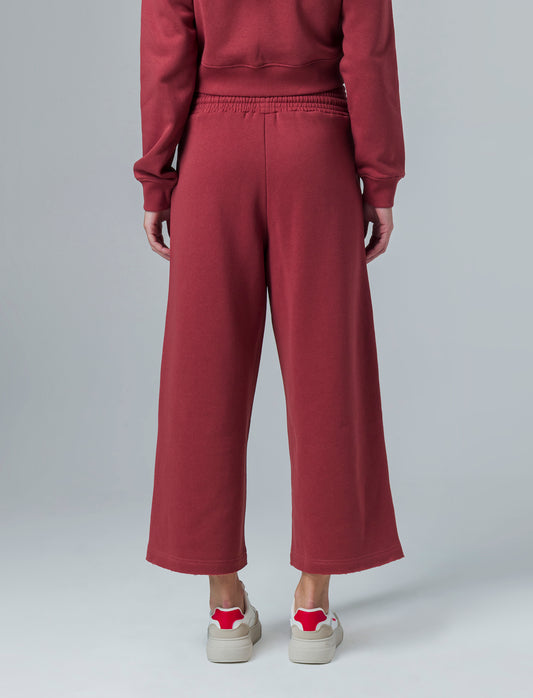 Woman's culotte style joggers for comfort and style - Brown