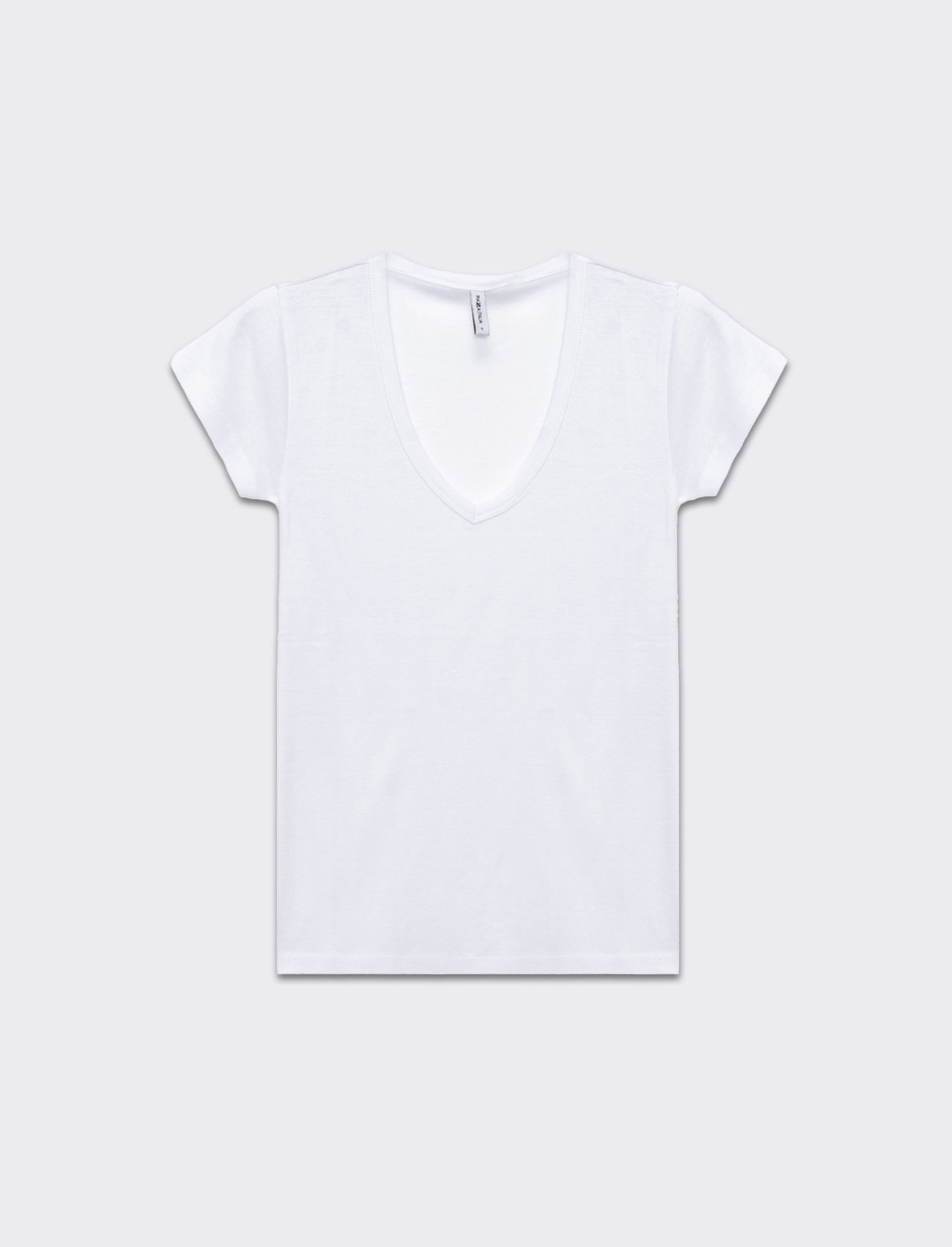 Woman's basic v-neck t-shirt - White