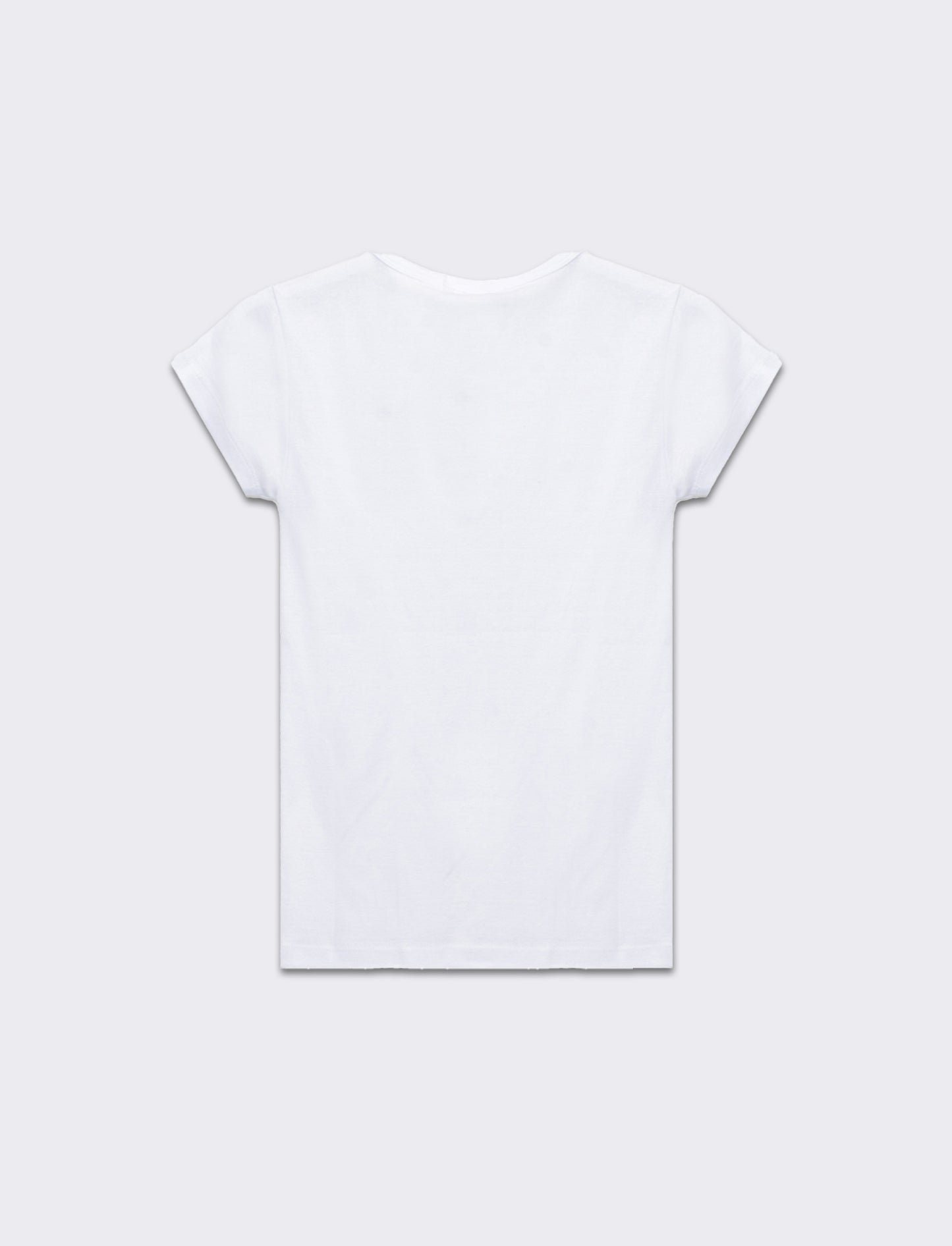 Woman's basic v-neck t-shirt - White