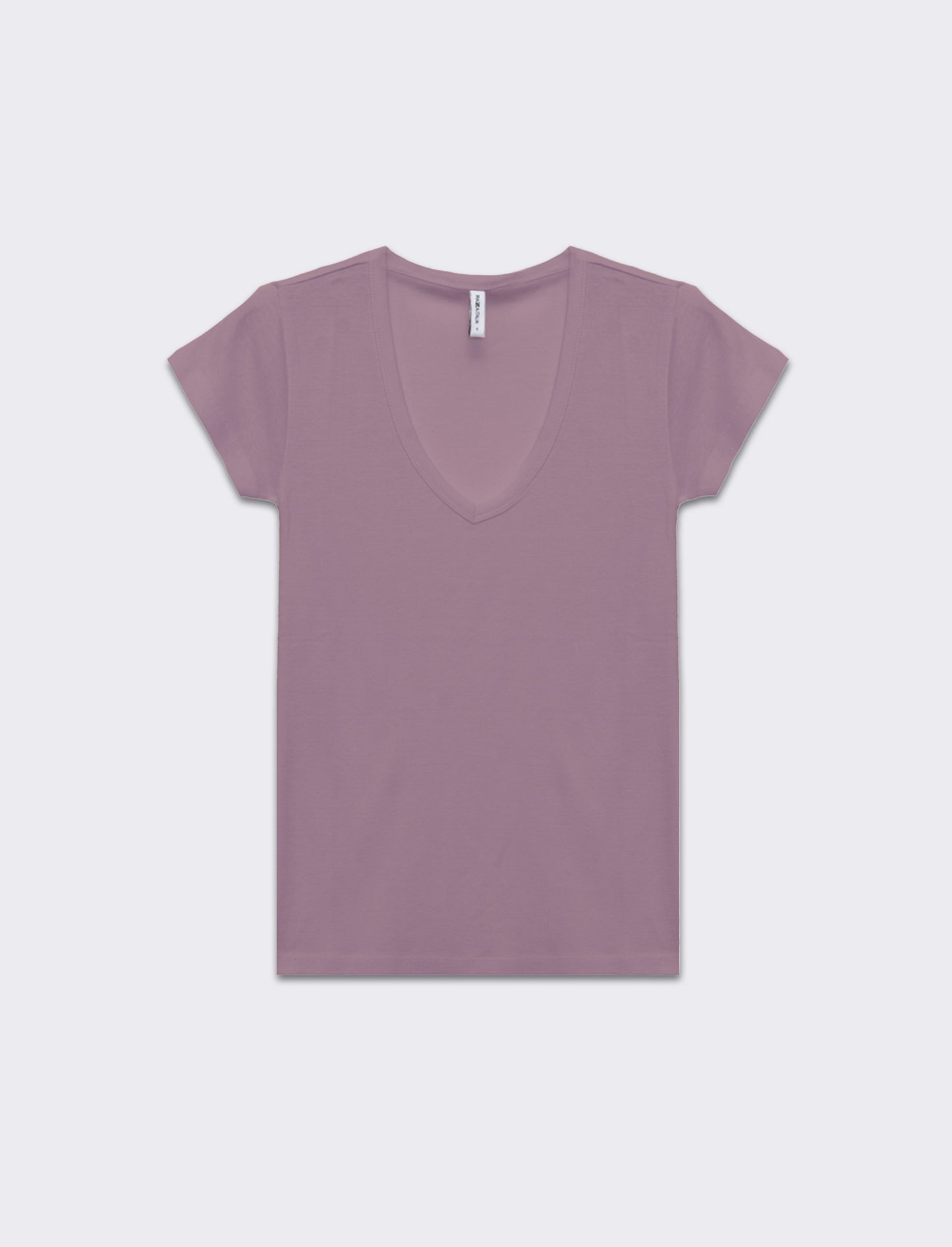 Woman's basic v-neck t-shirt - Purple