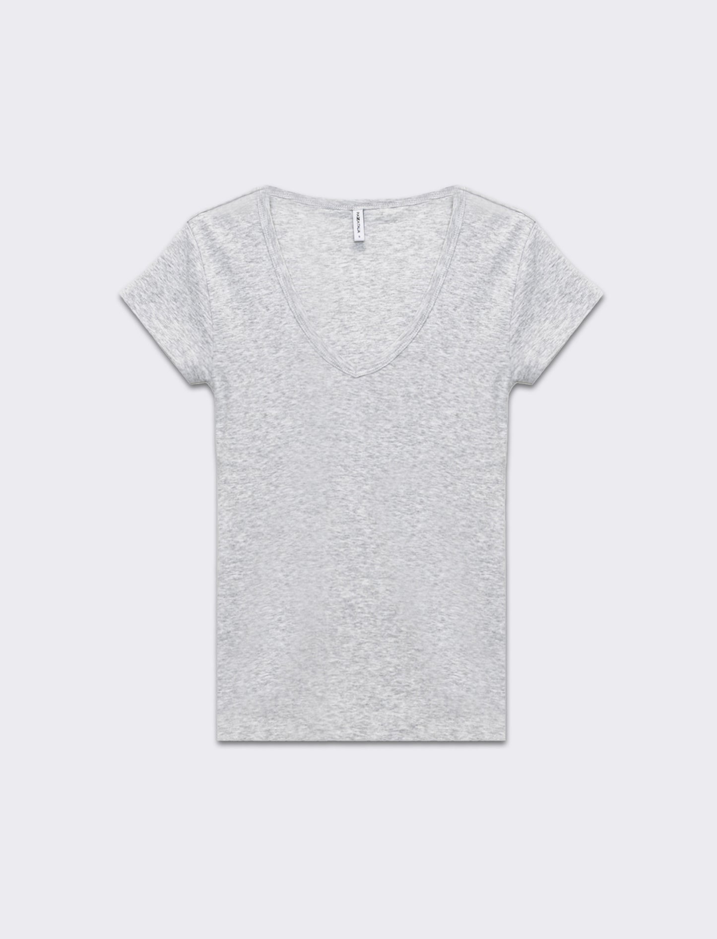 Woman's basic v-neck t-shirt - Grey