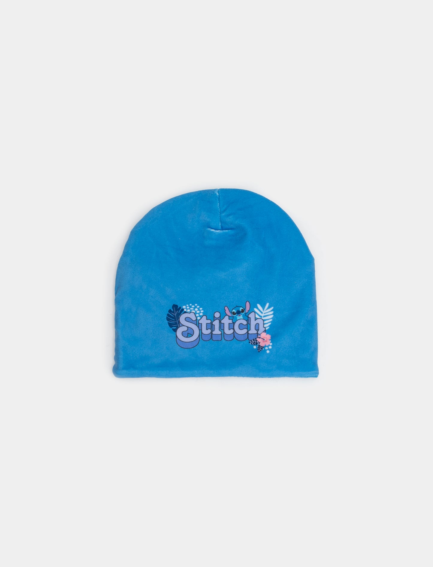 Cappello cuffia da bambina con stampa Stitch - Viola