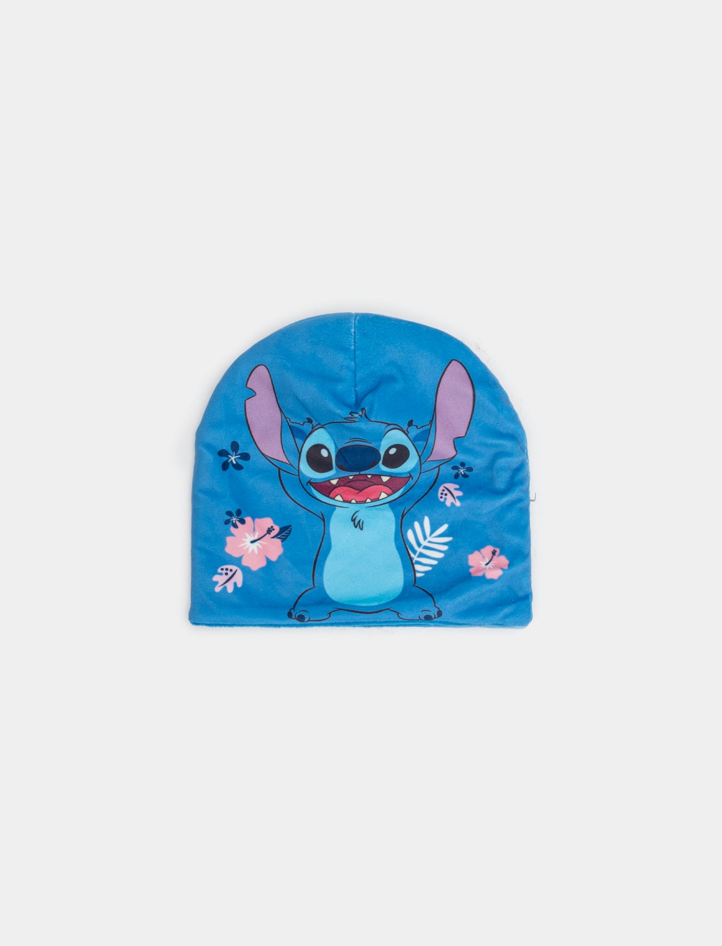 Cappello cuffia da bambina con stampa Stitch - Viola