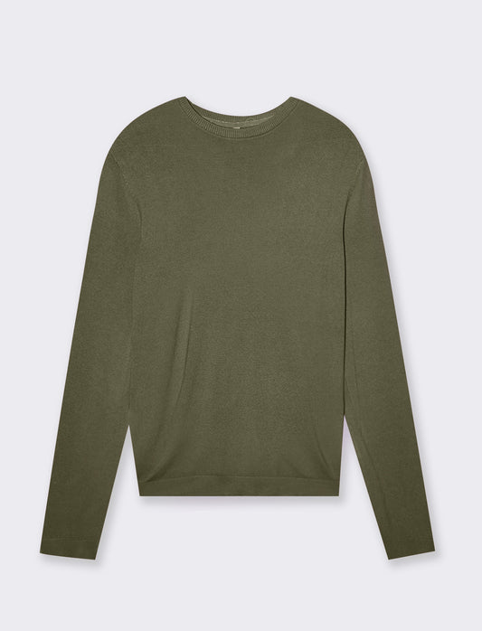 Woman's basic crew neck t-shirt - Green