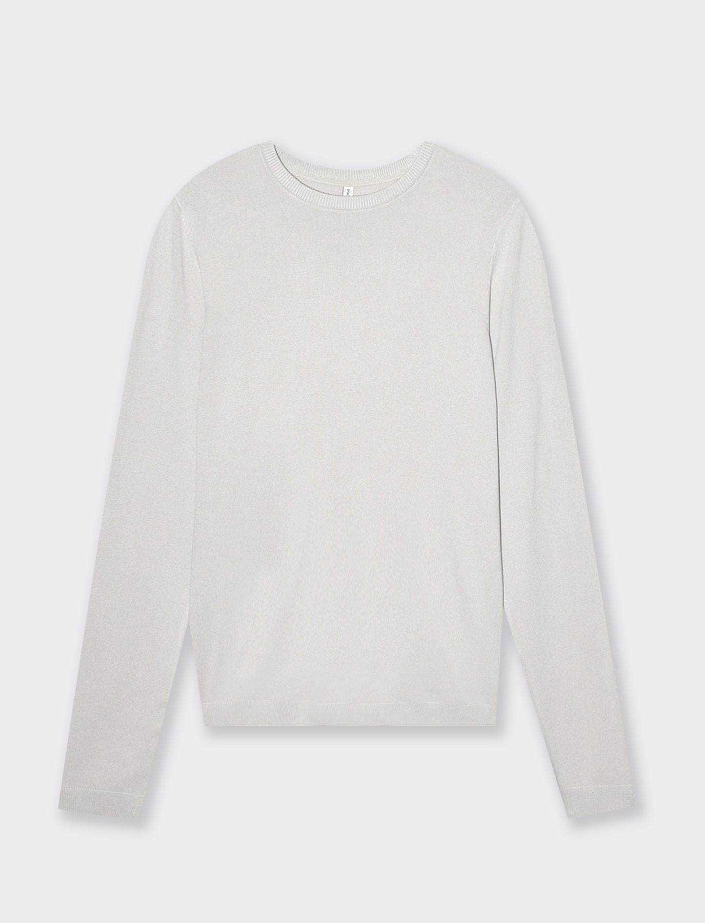 Woman's basic crew neck t-shirt - Beige
