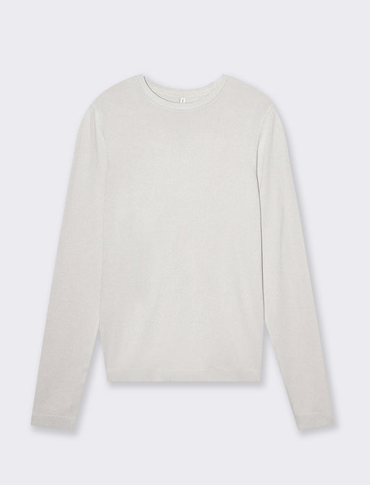 Woman's basic crew neck t-shirt - Beige