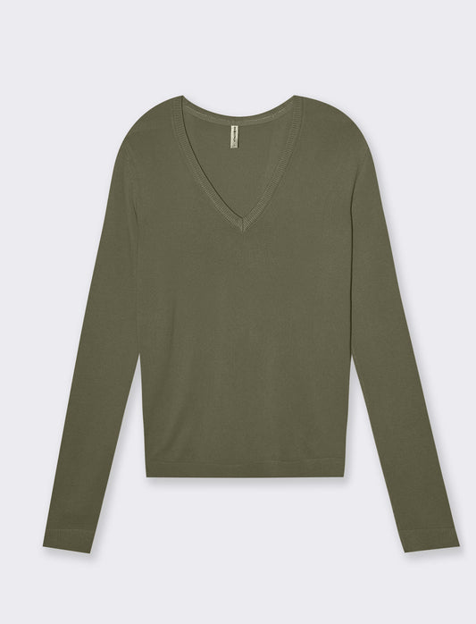 Maglia basica scollo a v da donna - Ve.milit.