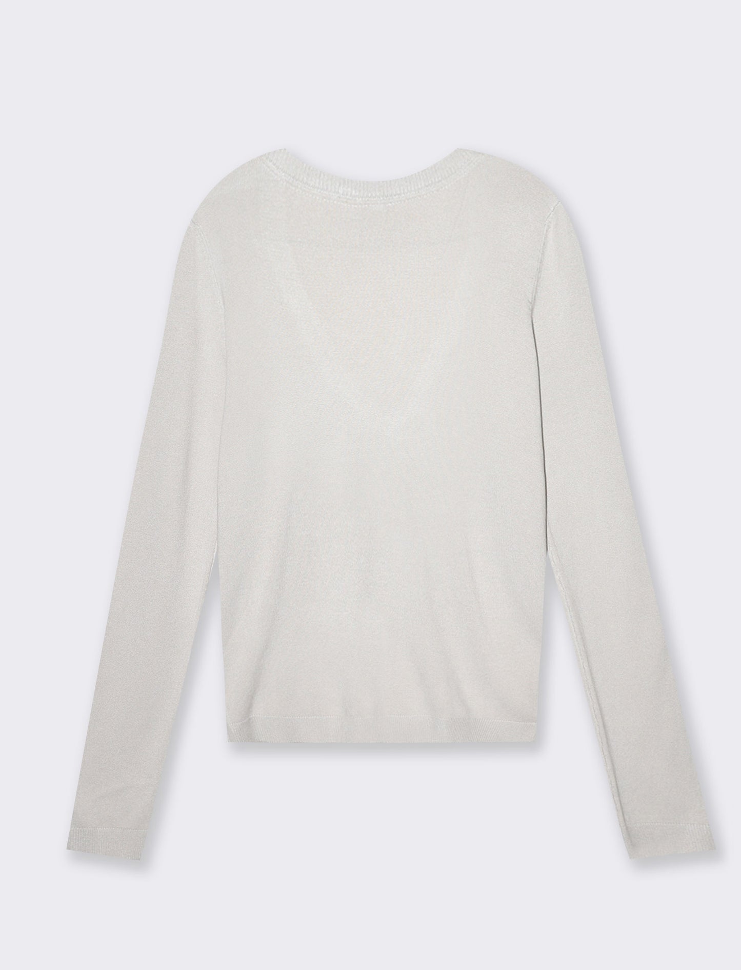 Maglia basica scollo a v da donna - Sabbia