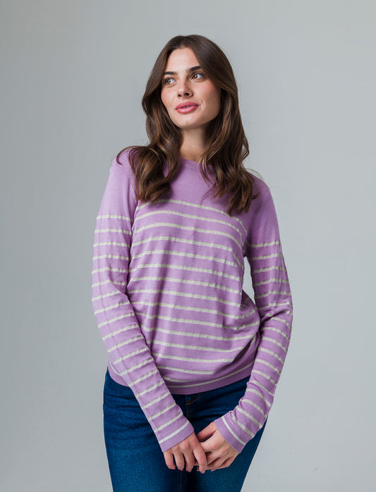 Woman's long sleeve shirt for stylish comfort - Purple