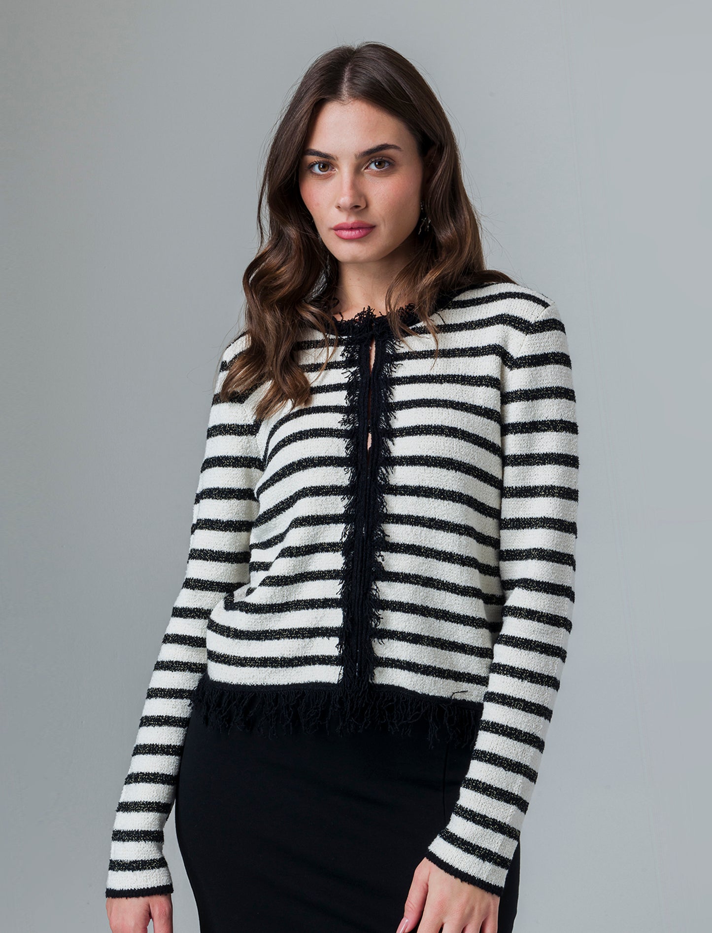 Cardigan con frange da donna - var 1