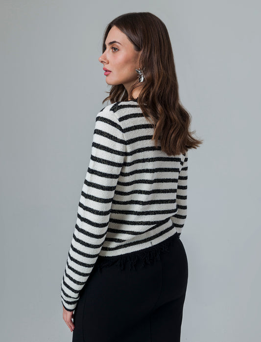 Cardigan con frange da donna - var 1