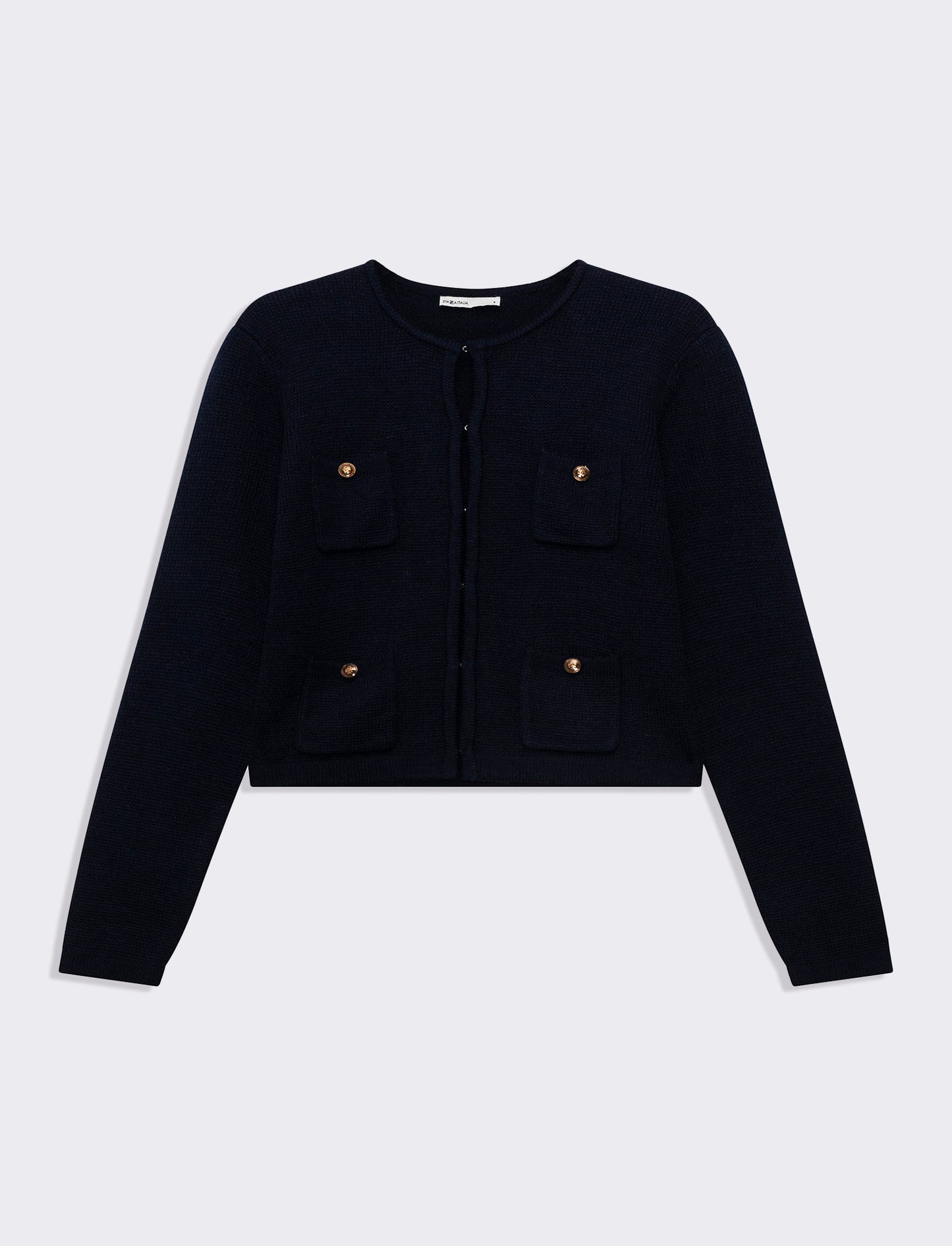 Woman's pocketed cardigan for cozy comfort - Blue