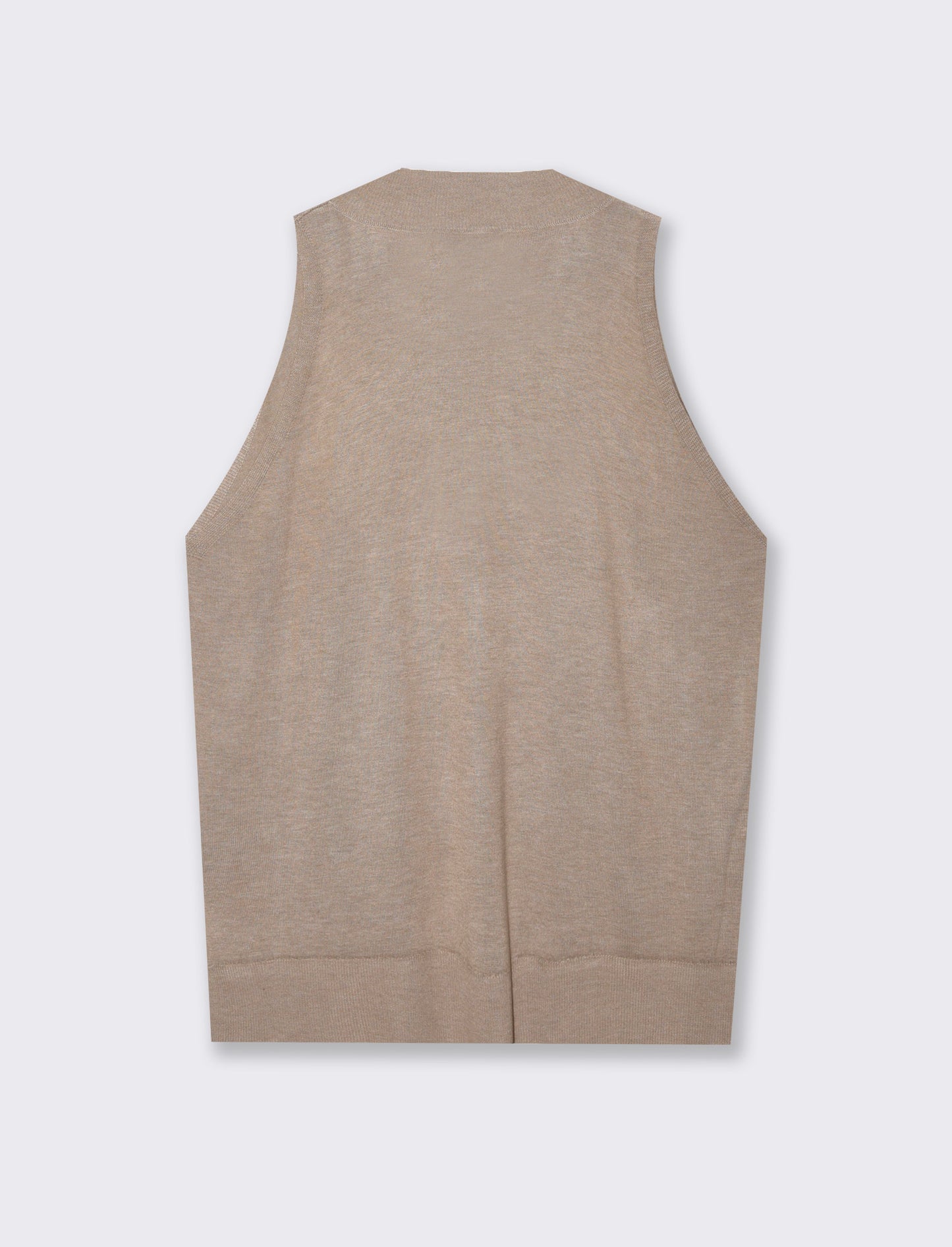 Maglia giro manica da donna - Cammello