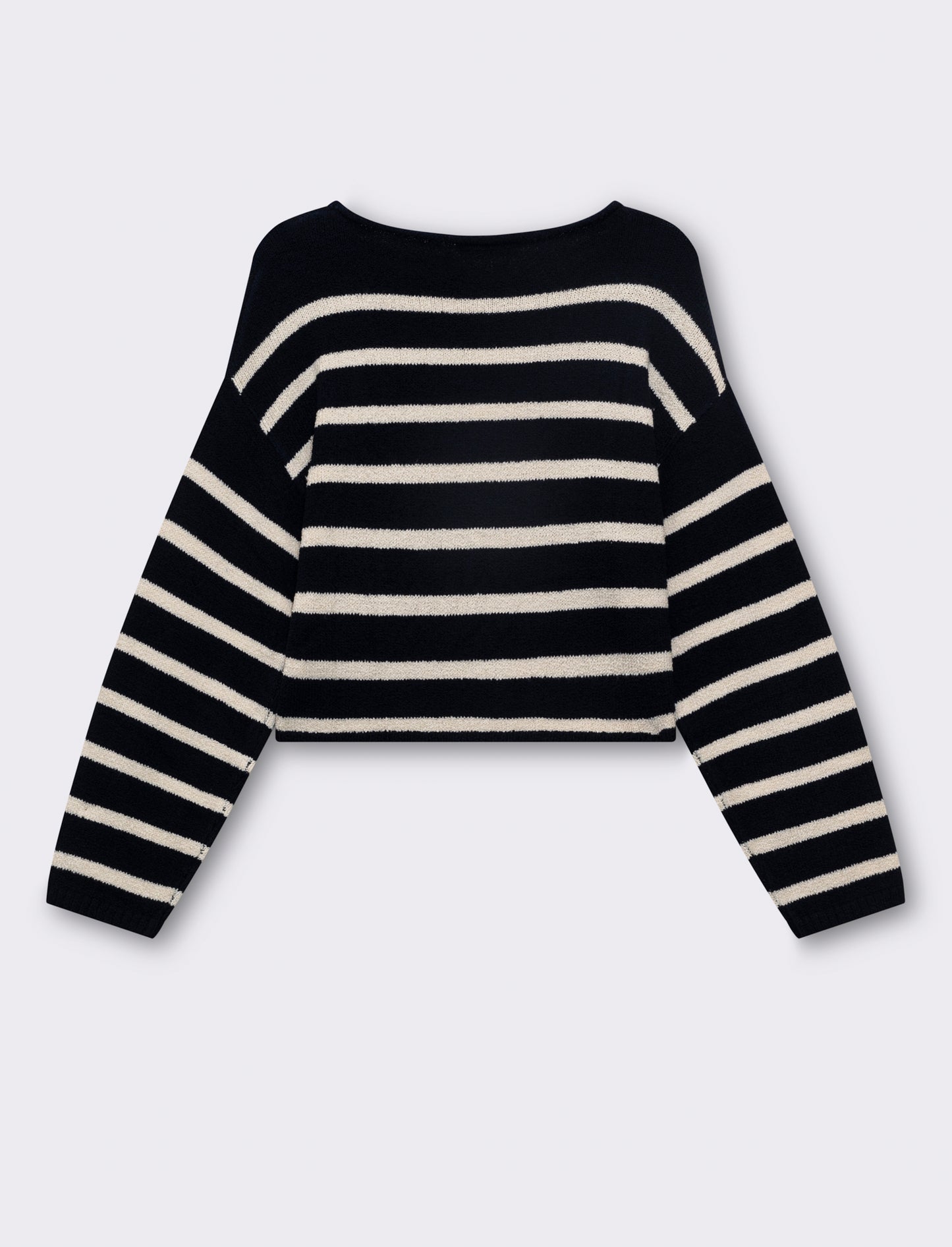 Maglia giro collo a strisce da donna - var 2