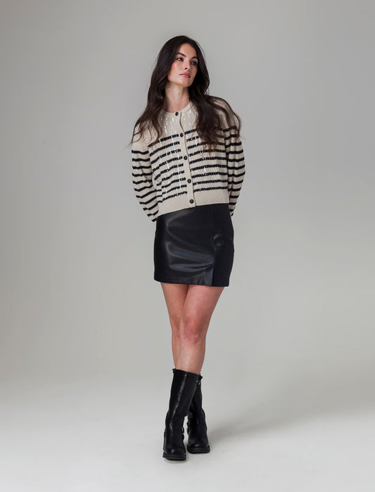 Cardigan con paillettes da donna - var 1